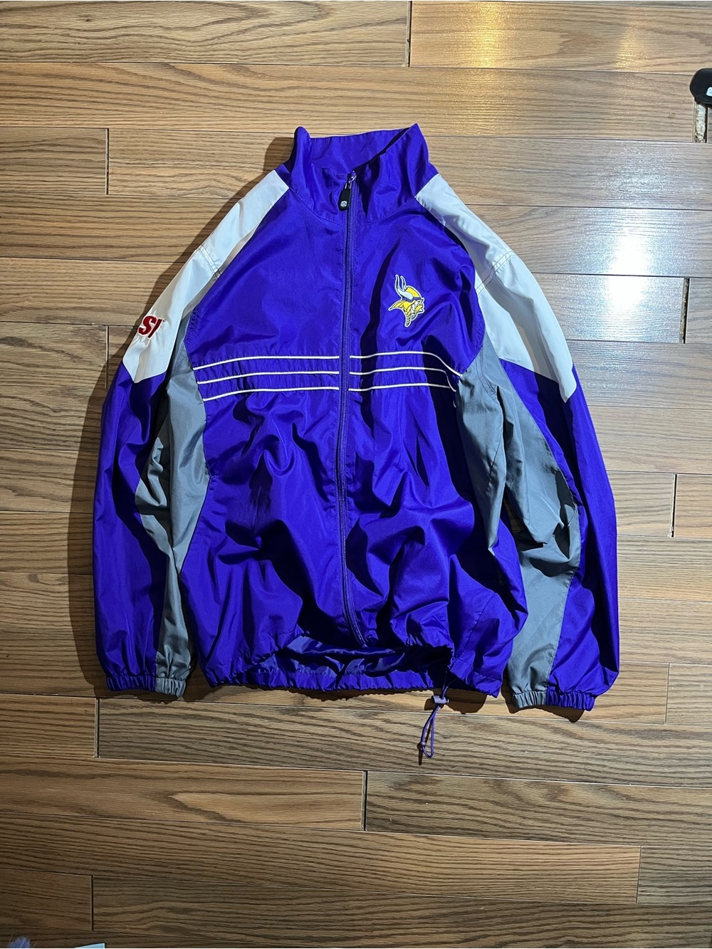NFL Minnesota Vikings SI Sports Illustrated Wind Breaker Jacket Sz L